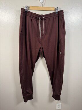 Vuori Sunday Performance Jogger Pants Mens Size Large? Java Heather Brown Comfy